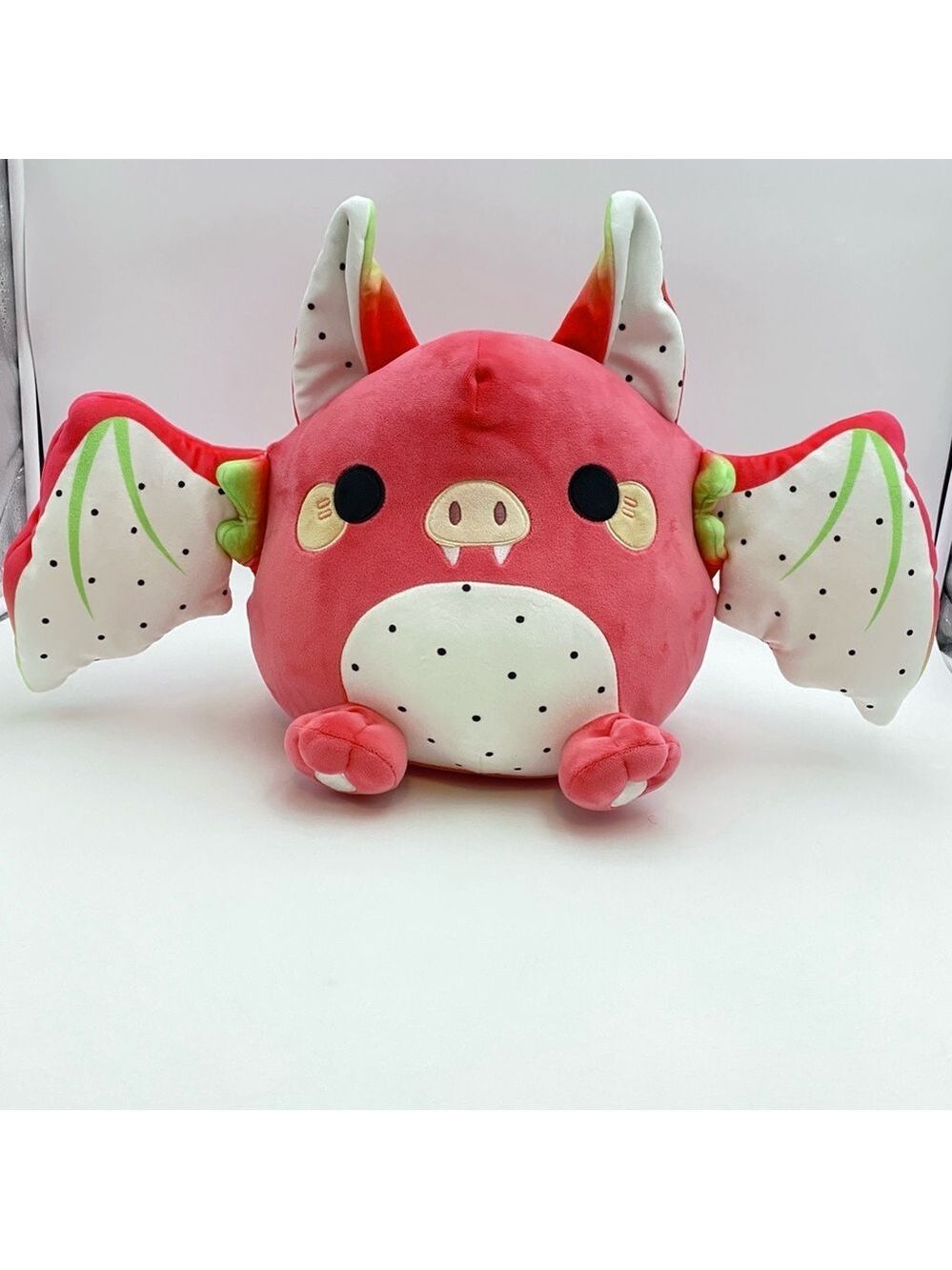 Honeymaru Dragon Fruit Bat Plush Pink Kawaii FYE Exclusive NWT Rare!
